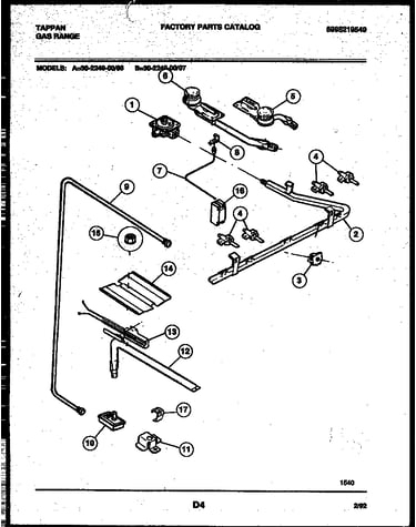 Burner, manifold and gas control