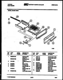 Broiler drawer parts