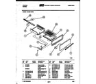 Tappan 36-3052-66-09 broiler drawer parts diagram