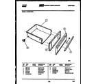 Tappan 30-4980-00-04 drawer parts diagram