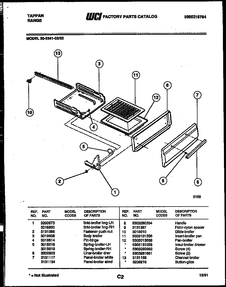 BROILER DRAWER PARTS