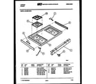 Tappan 30-4989-00-03 cooktop parts diagram