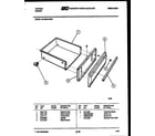 Tappan 30-4989-00-03 drawer parts diagram