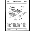 Tappan 30-3979-23-07 cooktop parts diagram