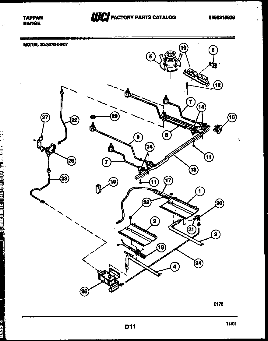 BURNER, MANIFOLD AND GAS CONTROL