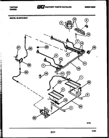 Burner, manifold and gas control