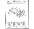 Tappan 30-3979-23-07 drawer parts diagram