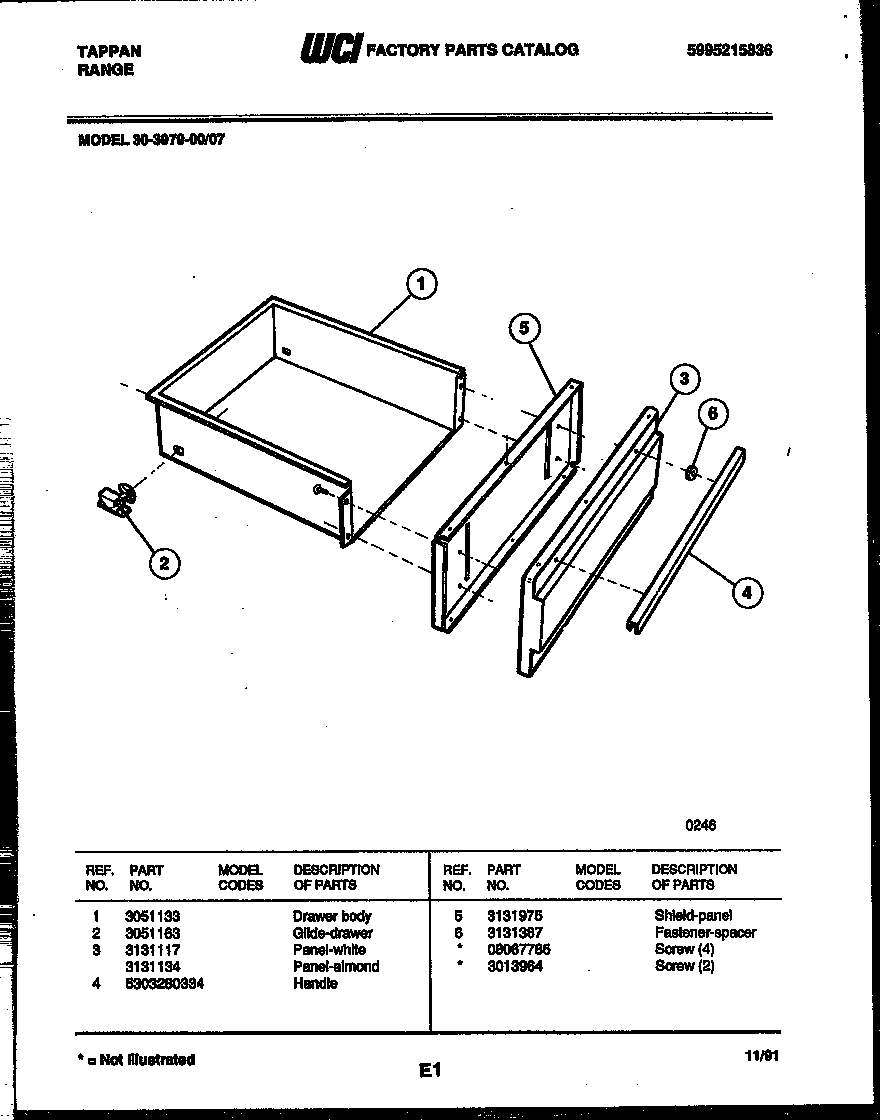 DRAWER PARTS