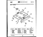 Tappan 32-1039-00-06 cooktop parts diagram