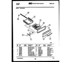 Tappan 32-1039-00-06 broiler drawer parts diagram