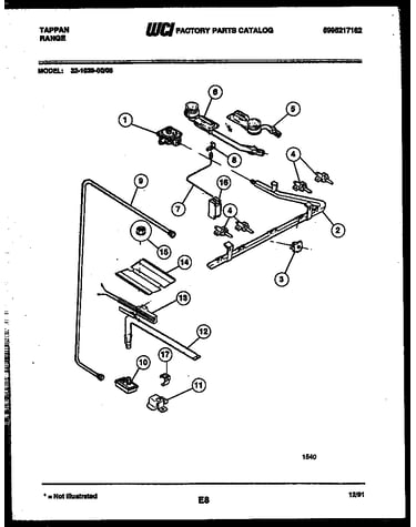 Burner, manifold and gas control