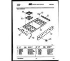 Tappan 30-3989-00-06 cooktop parts diagram