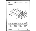 Tappan 30-3989-00-06 drawer parts diagram