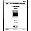 Tappan 30-3649-66-06 cover page diagram