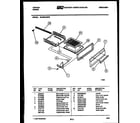 Tappan 30-3649-23-06 broiler drawer parts diagram