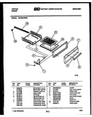 Broiler drawer parts