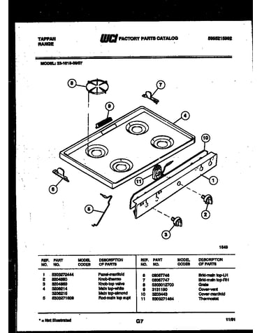 Cooktop parts
