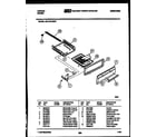 Tappan 32-1019-00-07 broiler drawer parts diagram