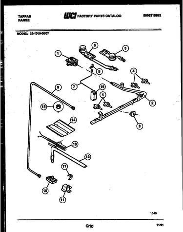 Burner, manifold and gas control