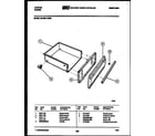 Tappan 30-3991-00-02 drawer parts diagram