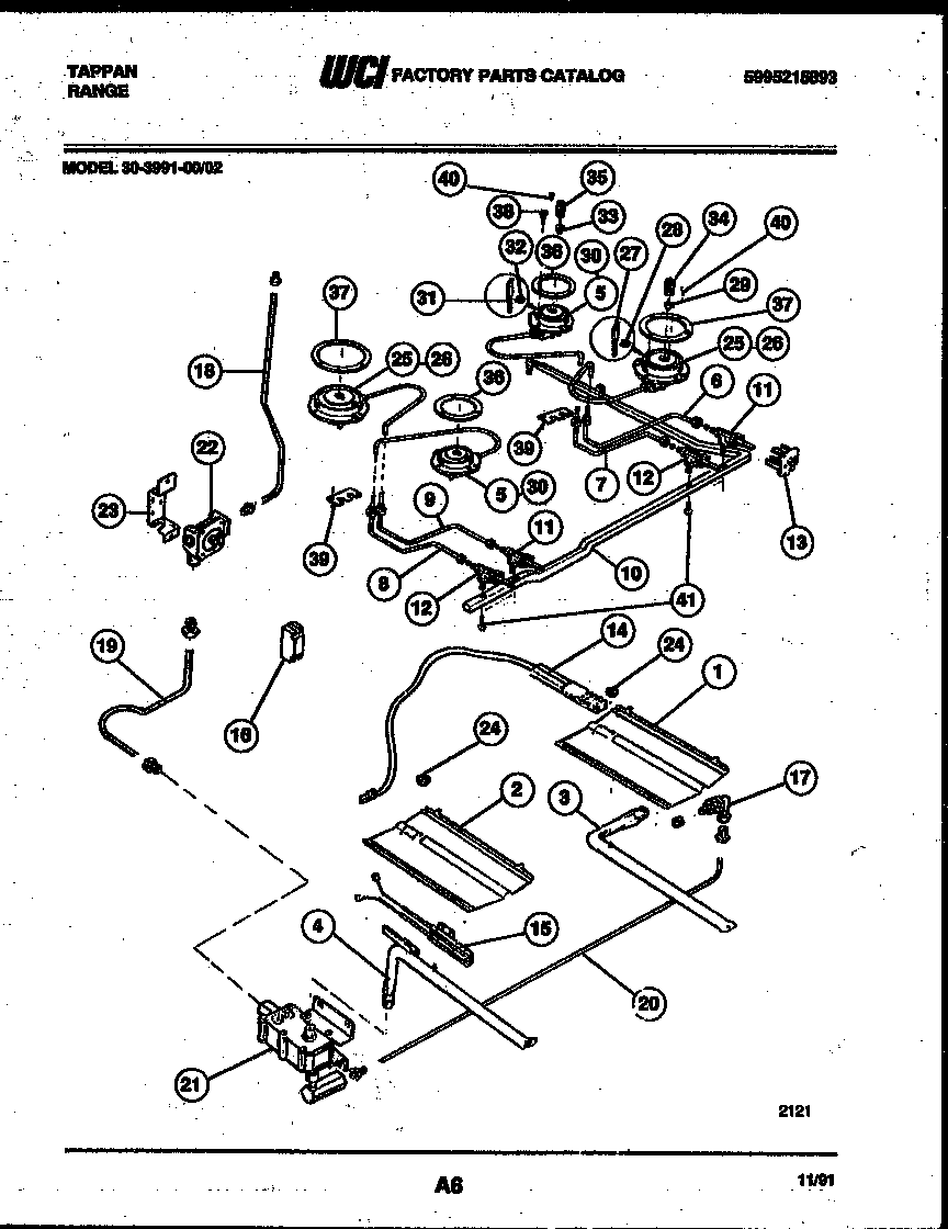 BURNER, MANIFOLD AND GAS CONTROL