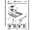 Tappan 30-3981-23-02 cooktop parts diagram