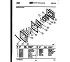 Tappan 30-3981-00-02 door parts diagram