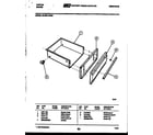 Tappan 30-3981-23-02 drawer parts diagram