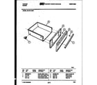 Tappan 30-2761-00-01 drawer parts diagram
