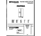 Tappan 95-2491-00-01 front cover diagram