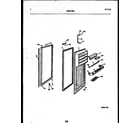 Tappan 95-2491-00-01 refrigerator door parts diagram
