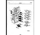 Tappan 95-2491-66-00 shelves and supports diagram