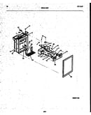 Ice door, dispenser and water tank