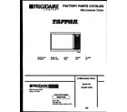 Tappan 56-2461-10-02 front cover diagram