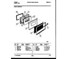Tappan 72-3657-23-13 lower oven door parts diagram