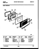 Lower oven door parts