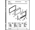 Tappan 72-3657-66-13 upper oven door parts diagram