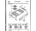 Tappan 72-3651-00-01 cooktop parts diagram