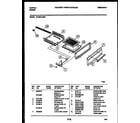 Tappan 72-3651-23-01 broiler drawer parts diagram