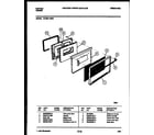 Tappan 72-3651-00-01 lower oven door parts diagram