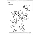 Tappan 72-3651-00-01 burner, manifold and gas control diagram