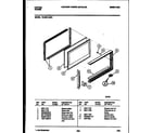 Tappan 72-3651-23-01 upper oven door parts diagram