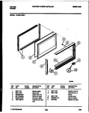 Upper oven door parts