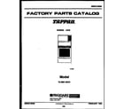 Tappan 72-3981-23-01 cover page diagram