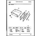Tappan 72-3981-23-01 drawer parts diagram
