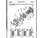 Tappan 72-3981-00-01 lower oven door parts diagram