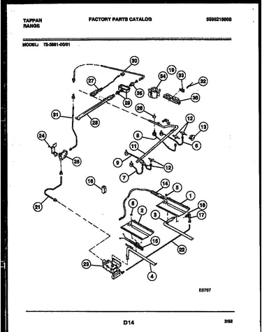 Burner, manifold and gas control