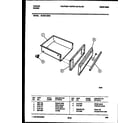 Tappan 30-3851-23-04 drawer parts diagram