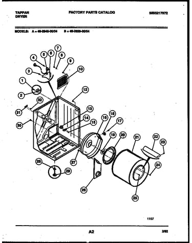 Cabinet and component parts