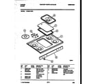 Tappan 36-3281-00-01 cooktop parts diagram